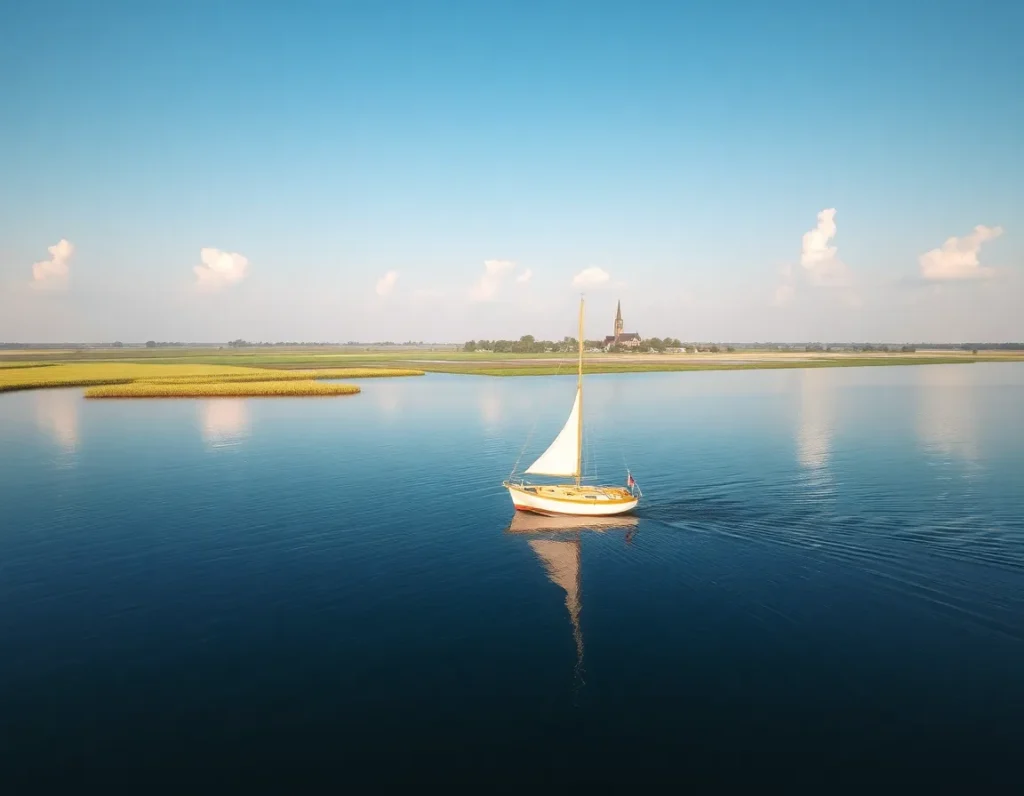 Rustig varen door de Friese meren